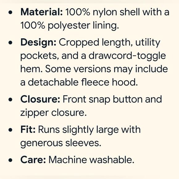 BLANKNYC Nylon Crop Puffer
Jacket, Size X-Small ARMY Green Jacket - Picture 4 of 8